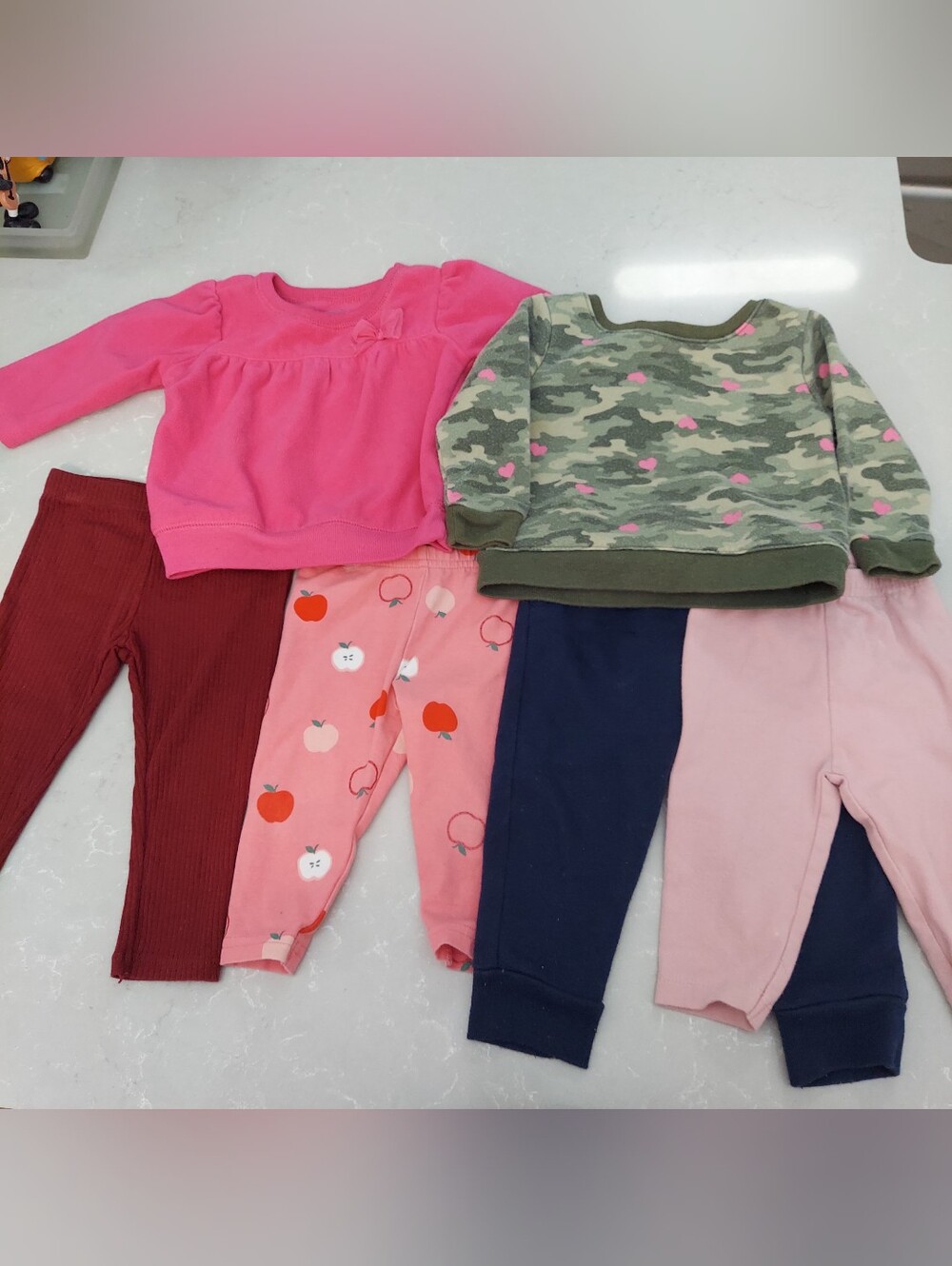 Baby Bundle, All Size 6 MO 4 Pants & 2 Tops, Multi-Colors